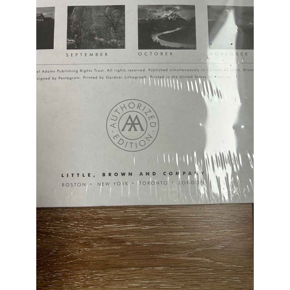 ANSEL ADAMS NEW SEALED 1999 Wall Calendar 13‎ x 10.5, 13 Prints - Picture 3 of 4
